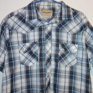 Wrangler Short-Sleeve Pearl Snap Button Shirt